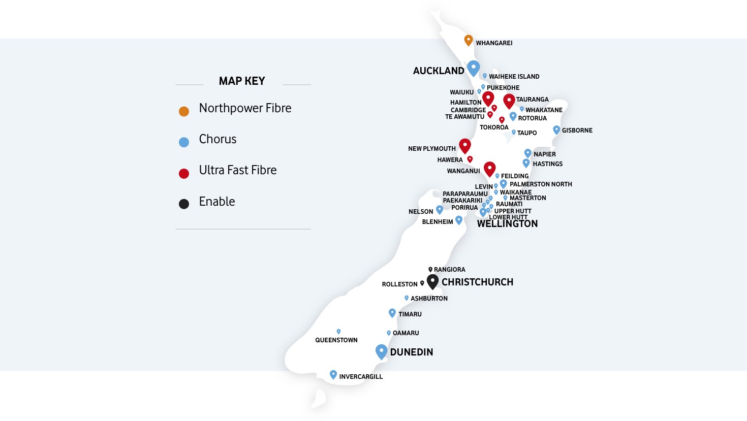 broadband provider fibre map nz